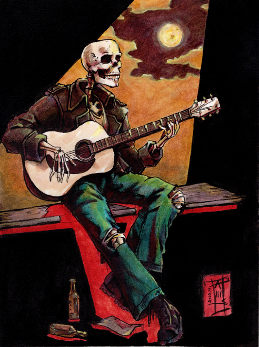 skull guitar